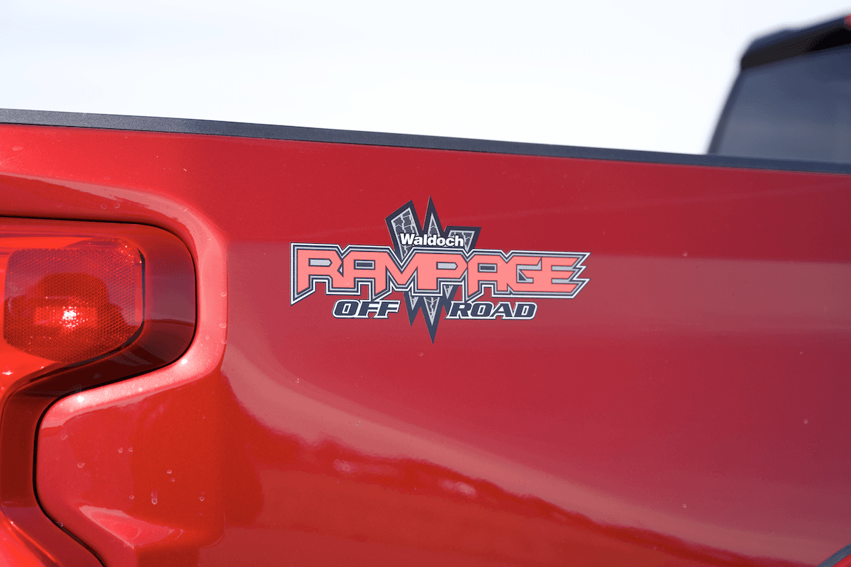 Interior detail of the Waldoch Chevy Silverado prize